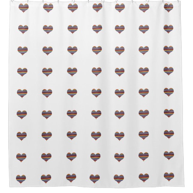 Rainbow Ribbon-Kabel Duschvorhang (Vorderseite)