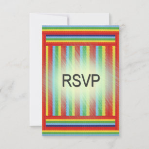 Rainbow Ribbon UAWG RSVP Karte