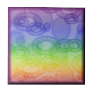 Rainbow Rings Fliese