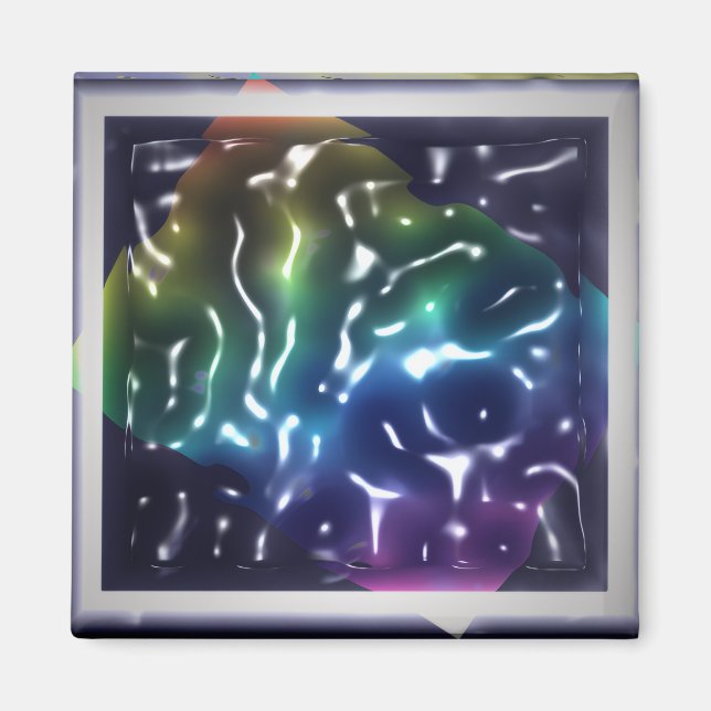Rainbow Ripple's Acid Liquid Post-it Note Magnet (Vorne)
