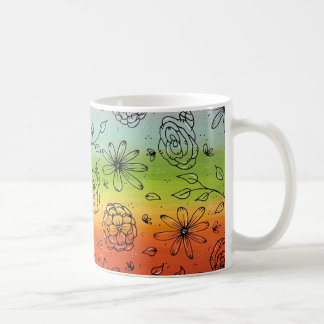 Rainbow River Blume Kaffeeproduktion Tasse