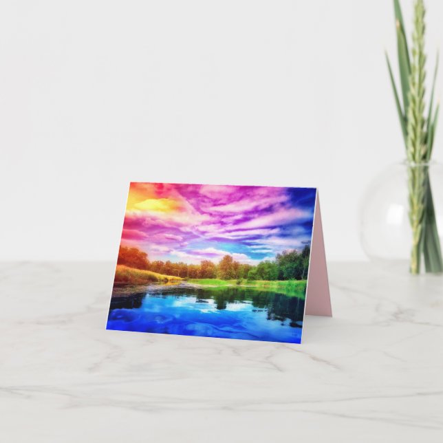 RAINBOW RIVER GREETCARD KARTE (Vorderseite)