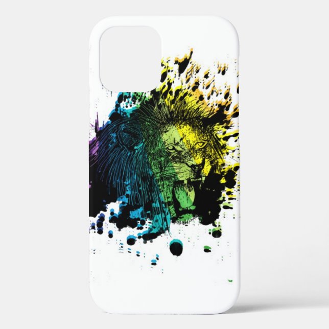 Rainbow Roaring Lion Case-Mate iPhone Case (Rückseite)