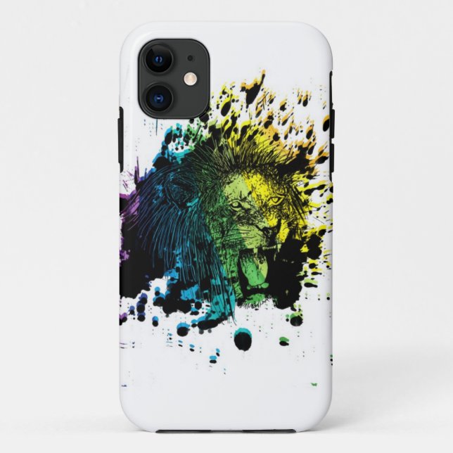Rainbow Roaring Lion Case-Mate iPhone Case (Rückseite)