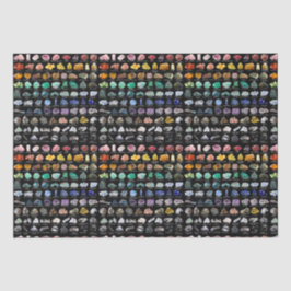 Rainbow Rocks Crystal Collection Chart Seidenpapier