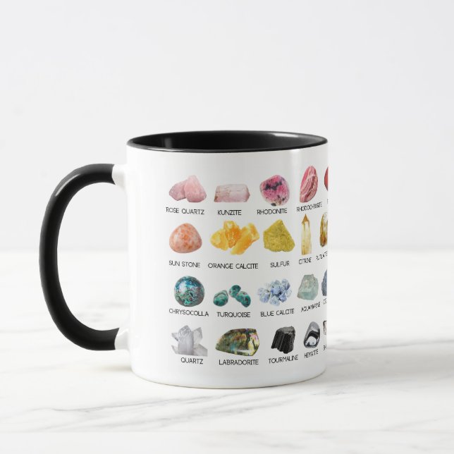Rainbow Rocks La Crystal Collection Café Mug (Gauche)