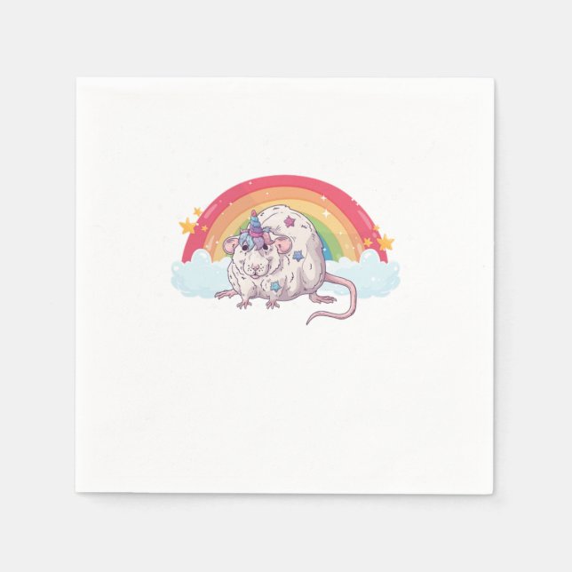 Rainbow Rodent Mäuse Animal Pet G Serviette (Vorderseite)