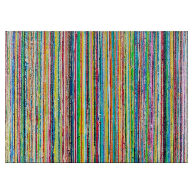 Rainbow Roll 15 x 11 Deko Glasschneideboard Schneidebrett (Vorderseite)