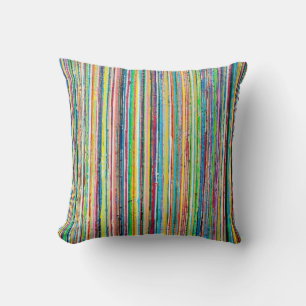Rainbow Roll 16 x 16 Poly Throw Kissen
