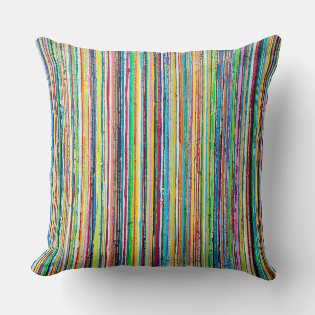 Rainbow Roll 20 x 20 Poly Throw Kissen (Vorderseite)