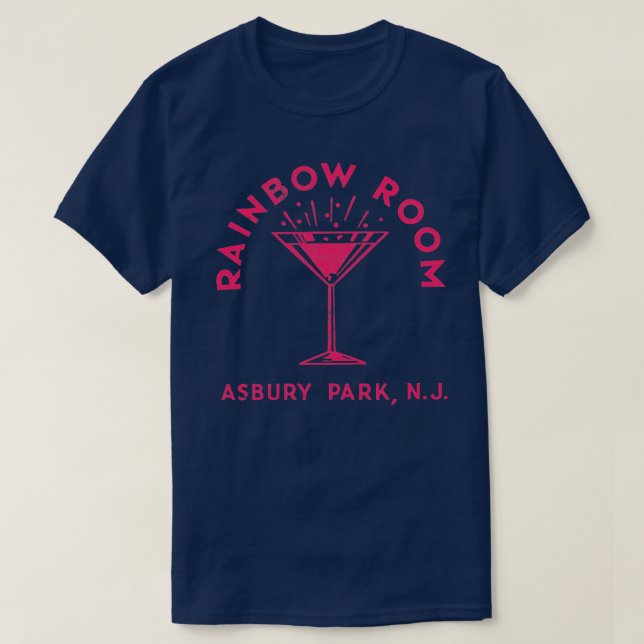Rainbow Room Retro Mitte Jahrhundert Ästhetik T-Shirt (Design vorne)