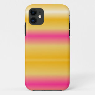 Rainbow Rosa Gelbe Streifen Hintergrund Case-Mate iPhone Hülle