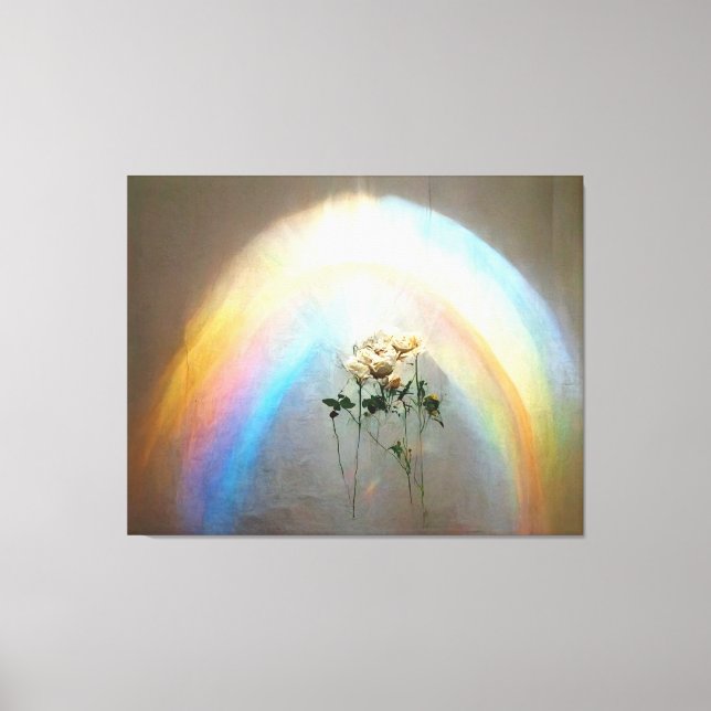 Rainbow-Rose aus Heaven By Lindsey Rose Putnam Leinwanddruck (Vorderseite)