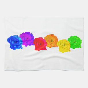 Rainbow-Rose Geschirrtuch