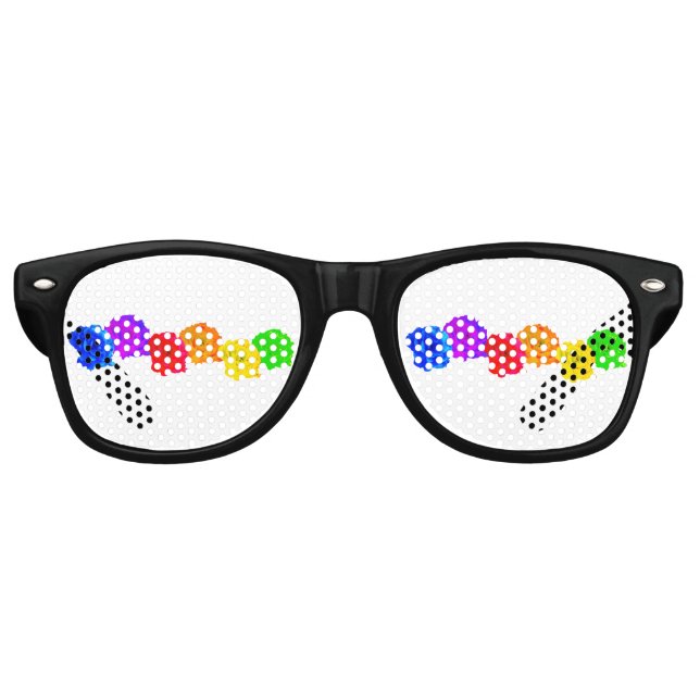 Rainbow-Rose Partybrille (Vorderseite)