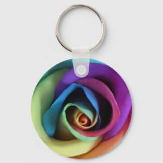 Rainbow Rose Schlüsselanhänger