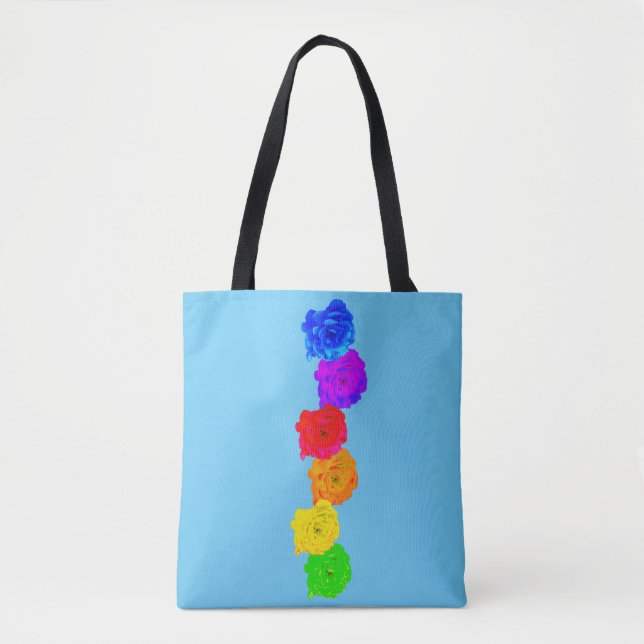 Rainbow-Rose Tasche (Vorderseite)