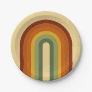 Rainbow Round Pappteller
