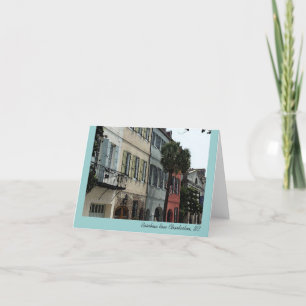 Rainbow Row Note Card Karte