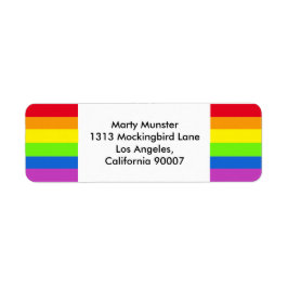 RAINBOW-Rücksendeadresse, Gay Pride LGBT