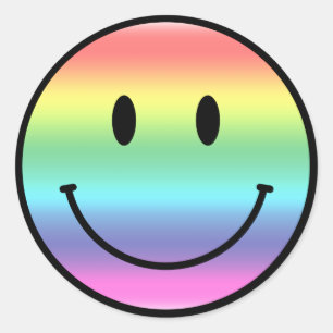 Rainbow Runder Aufkleber