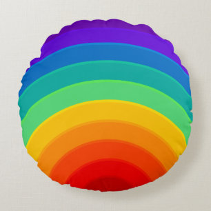 Rainbow-Rundkissen Rundes Kissen