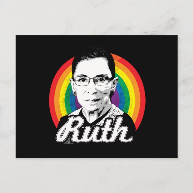 Rainbow Ruth - LGBT-Politik - Postkarte (Vorderseite)