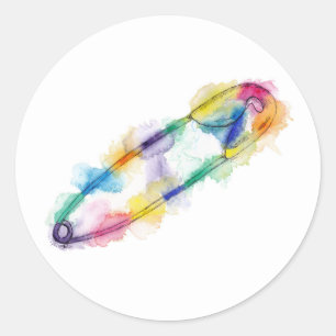 Rainbow Safety Button Stickers