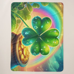 Rainbow Saint Patrick's Day Klee Sherpadecke