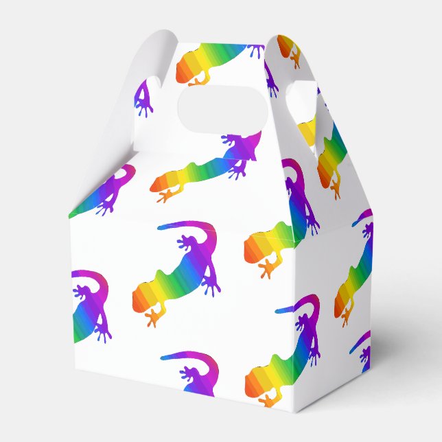 Rainbow Salamander Custom Colorful Geschenkschachtel (Vorderseite)