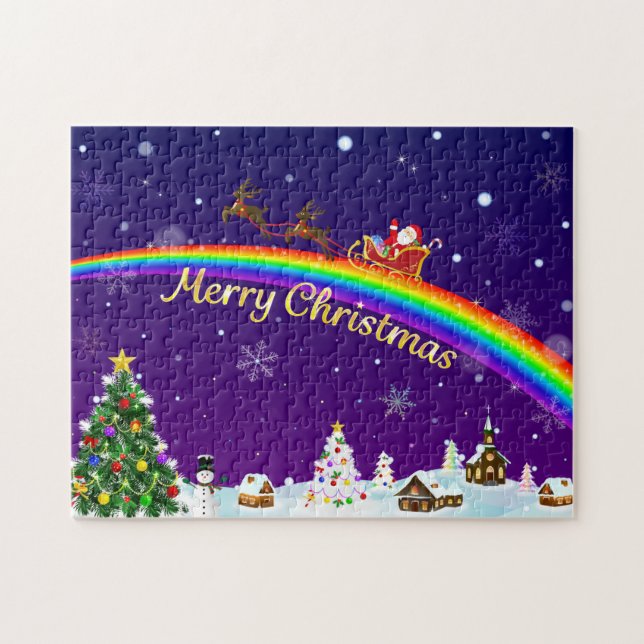 Rainbow Santa Claus (Horizontal)
