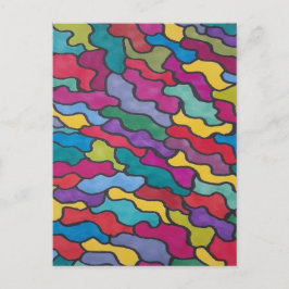 Rainbow-Scales Abstrakt Postkarte