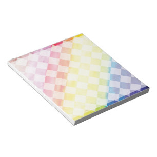 Rainbow-Schachbretter Notizblock