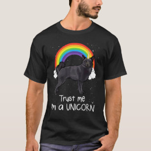 Rainbow Schipperke Vertrau Mir Ich Bin Ein Einhorn T-Shirt
