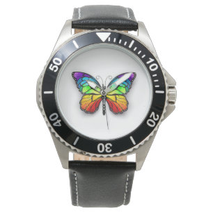 Rainbow-Schmetterling Monarch Armbanduhr