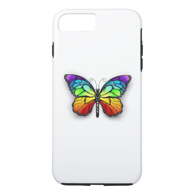 Rainbow-Schmetterling Monarch Case-Mate iPhone Hülle (Rückseite)
