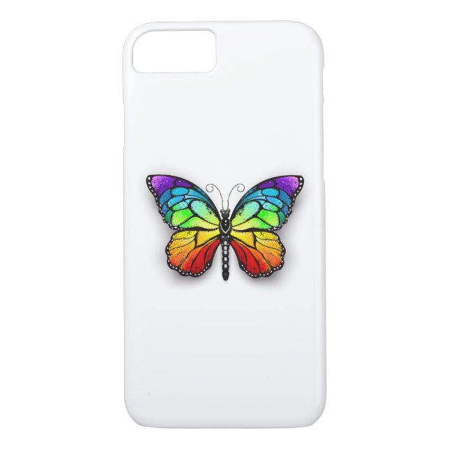 Rainbow-Schmetterling Monarch Case-Mate iPhone Hülle (Rückseite)