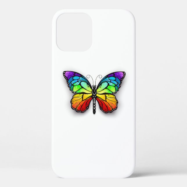 Rainbow-Schmetterling Monarch Case-Mate iPhone Hülle (Rückseite)