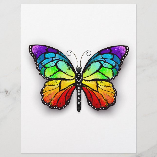 Rainbow-Schmetterling Monarch Flyer (Vorne)