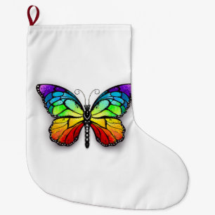 Rainbow-Schmetterling Monarch Großer Weihnachtsstrumpf