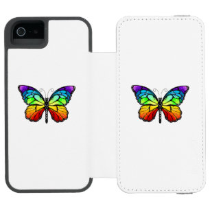 Rainbow-Schmetterling Monarch Incipio Watson™ iPhone 5 Geldbörsen Hülle