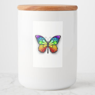 Rainbow-Schmetterling Monarch Lebensmitteletikett