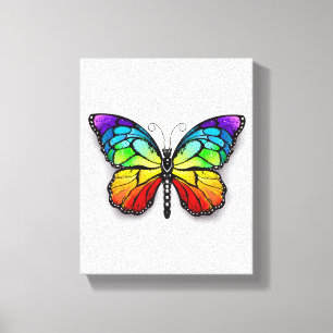 Rainbow-Schmetterling Monarch Leinwanddruck