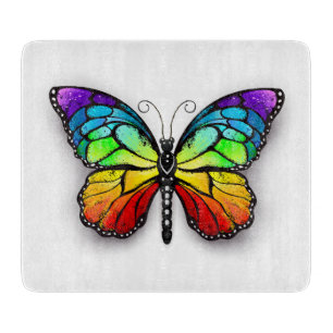 Rainbow-Schmetterling Monarch Schneidebrett