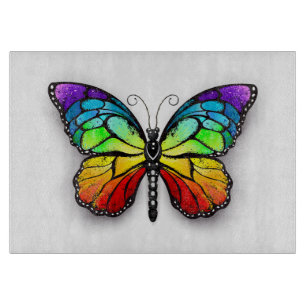 Rainbow-Schmetterling Monarch Schneidebrett