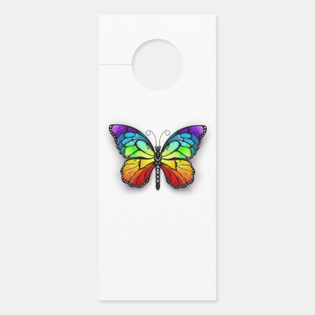 Rainbow-Schmetterling Monarch Türanhänger (Vorderseite)