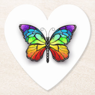 Rainbow-Schmetterling Monarch Untersetzer
