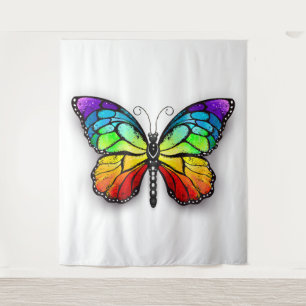 Rainbow-Schmetterling Monarch Wandteppich