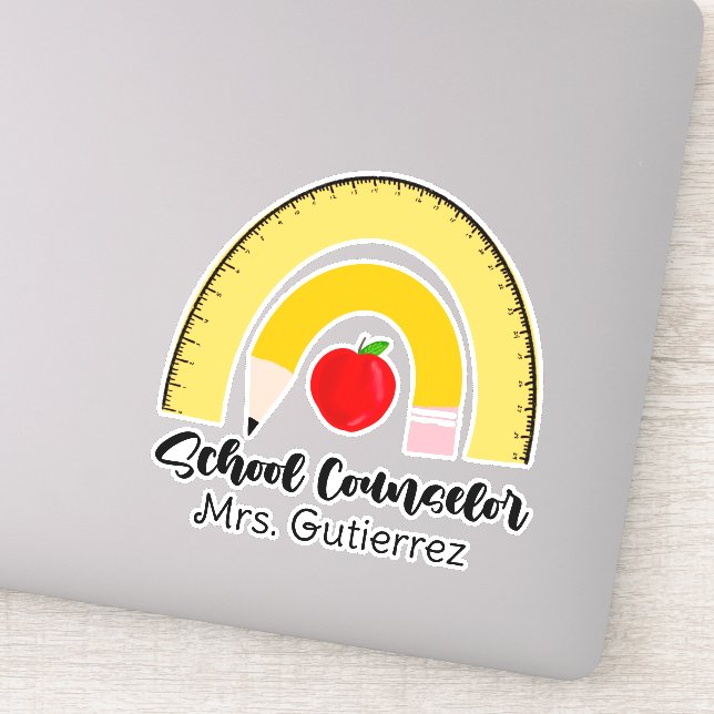 Rainbow School versorgt Schulberater Aufkleber (Detail)