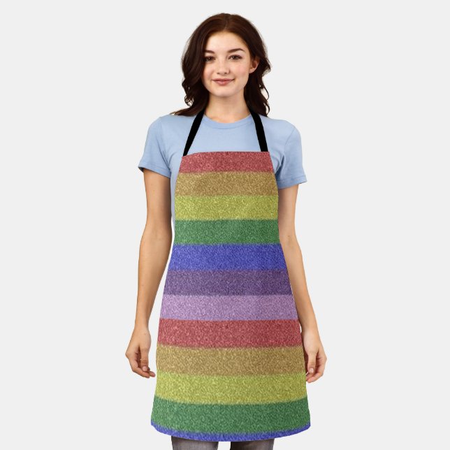 RAINBOW SCHÜRZE (Getragen)